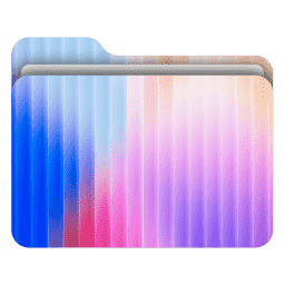 Abstract Fractal Glass 11 (macOS Folder Design)
