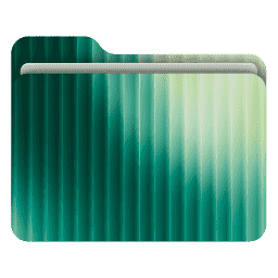 Abstract Fractal Glass 12 (macOS Folder Design)
