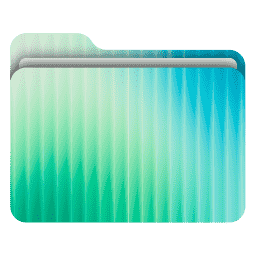 Abstract Fractal Glass 13 (macOS Folder Design)