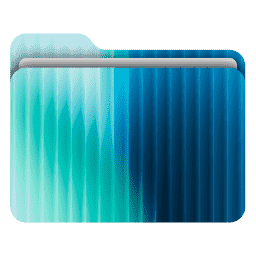 Abstract Fractal Glass 14 (macOS Folder Design)