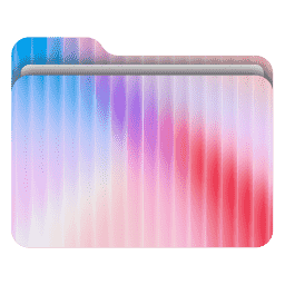 Abstract Fractal Glass 15 (macOS Folder Design)