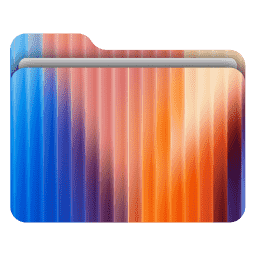 Abstract Fractal Glass 19 (macOS Folder Design)