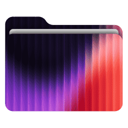 Abstract Fractal Glass 1 (macOS Folder Design)