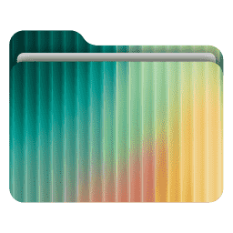 Abstract Fractal Glass 20 (macOS Folder Design)