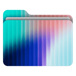 Abstract Fractal Glass 2 (macOS Folder Design)