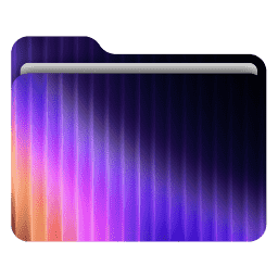 Abstract Fractal Glass 4 (macOS Folder Design)