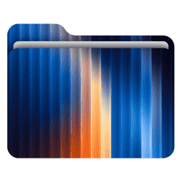 Abstract Fractal Glass 5 (macOS Folder Design)