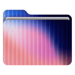 Abstract Fractal Glass 6 (macOS Folder Design)