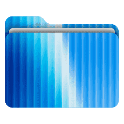 Abstract Fractal Glass 7 (macOS Folder Design)
