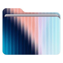 Abstract Fractal Glass 8 (macOS Folder Design)