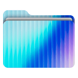 Abstract Fractal Glass 9 (macOS Folder Design)