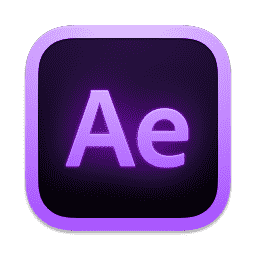 Adobe After Effects Neon macOS icon