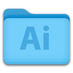 Adobe Illustrator Folder macOS icon