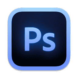 Adobe Photoshop Neon macOS icon