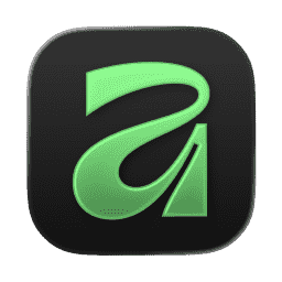 Affinity liquid glass dark