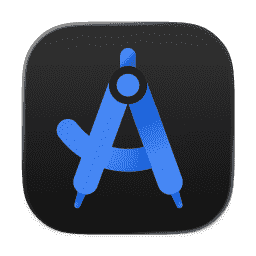 Android Studio (Dark Liquid Glass) macOS icon