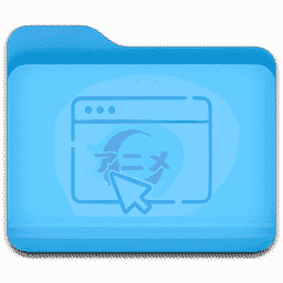 Anime Download folder macOS icon