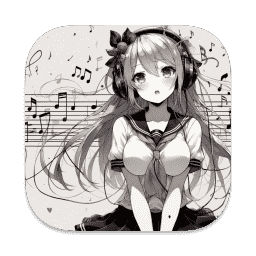 Anime Music icon (made with AI)