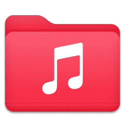 Apple Music Folder macOS icon