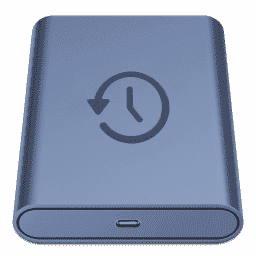 Apple Time Machine SSD Drive Light