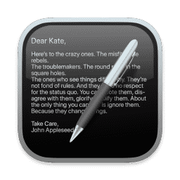 Apps All - TextEdit Black