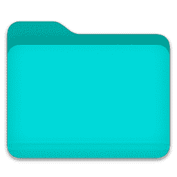 Aqua Colour - Folder macOS icon