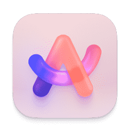 Arc (Candy, Pink Background) macOS icon