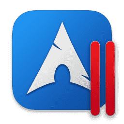Arch Linux, Blue (Parallels Virtual Machine) macOS icon