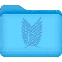 Attack on titan folder macOS icon