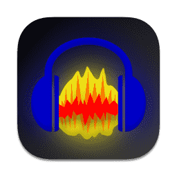 Audacity Dark macOS icon