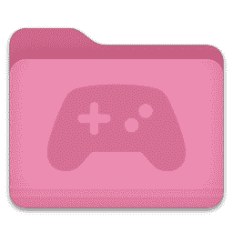 Baby Pink Game Controller Folder macOS icon