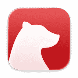 Bear (Liquid Glass) macOS icon