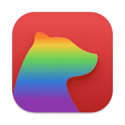 Bear (Pride) macOS icon