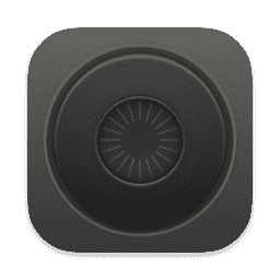 Black Folder Golden macOS icon