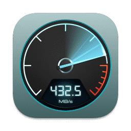 Blackmagic Disk Speed Test (Cyan-gray background)