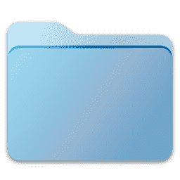 Blue Transparent Folder