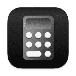 Calculator (Pure Dark) macOS icon