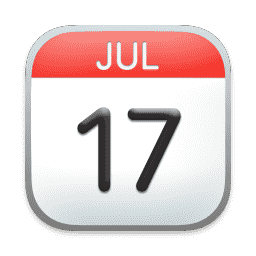 Calendar macOS icon