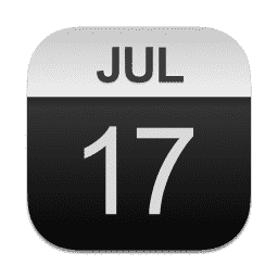 Calendar (Pure Dark) macOS icon