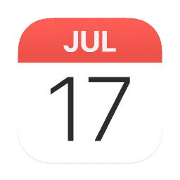 Calendar (Transparent) macOS icon
