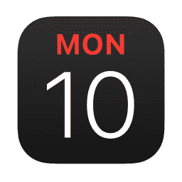 Calendar (iOS 18 Dark)