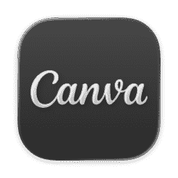 Canva (Clear Dark) macOS icon