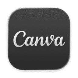 Canva (Clear Dark) macOS icon