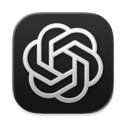 ChatGPT, OpenAI, Sora, Dark (Liquid Glass) macOS icon