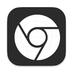 Chrome White macOS icon
