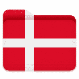 Danish flag folder