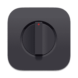 Dial Dark macOS icon