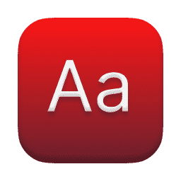 Dictionary (My version) macOS icon