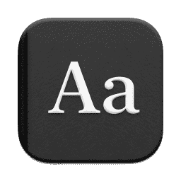 Dictionary (Pure Dark) macOS icon