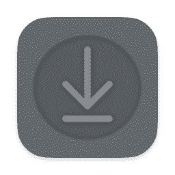 Downloads (Dark) macOS icon